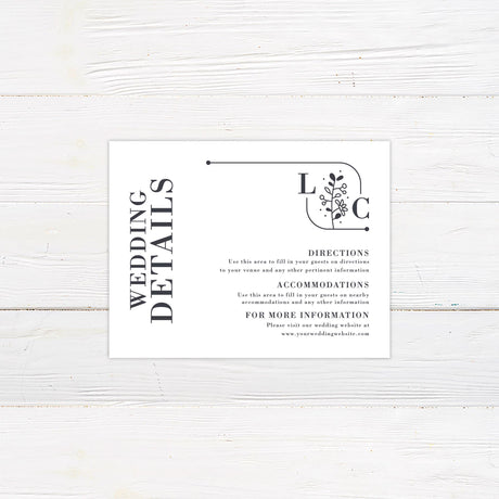 Casual Monogram Invitations - goprintplus