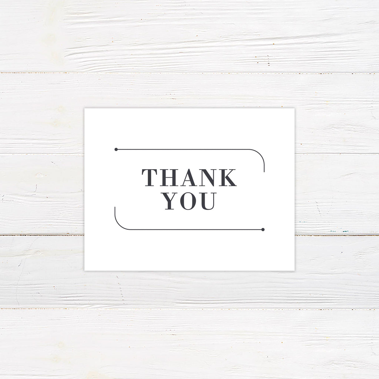 Casual Monogram Thank You Card - goprintplus