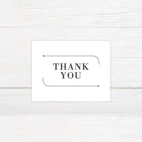 Casual Monogram Thank You Card - goprintplus