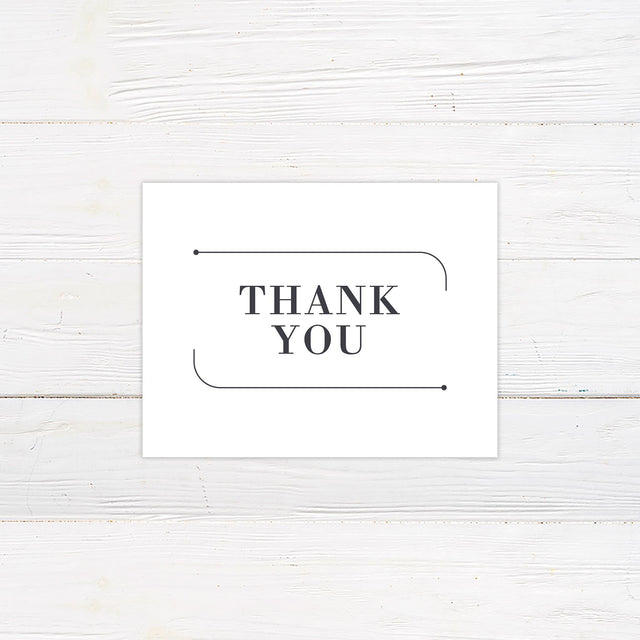 Casual Monogram Thank You Card - goprintplus