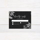 Chalk Dusted Leaves Invitations - goprintplus