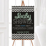 Chalky Chevron Shower - goprintplus