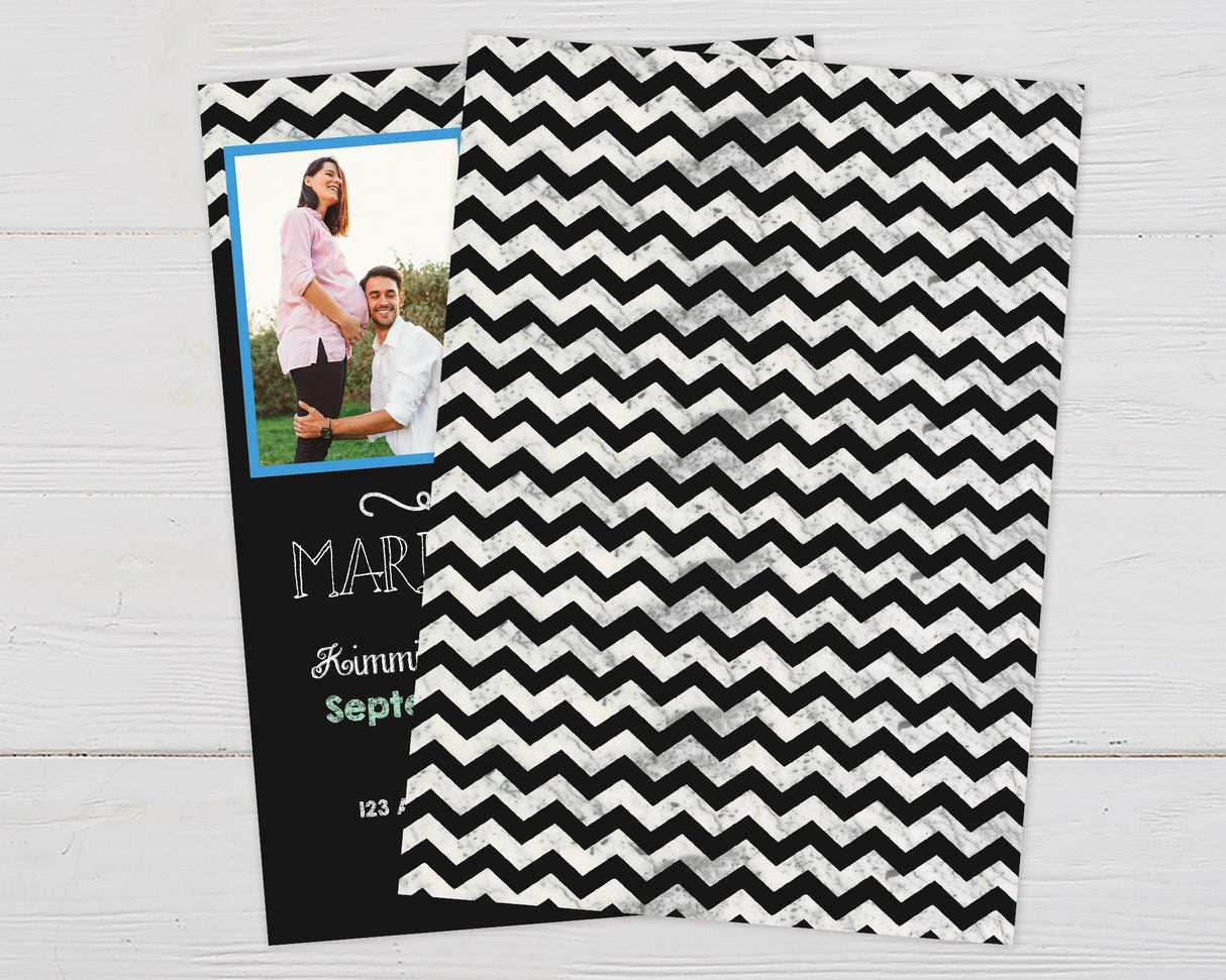 Chalky Chevron Shower - goprintplus