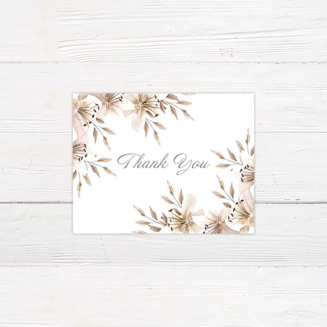 Champagne Floral Corners Invitations - goprintplus