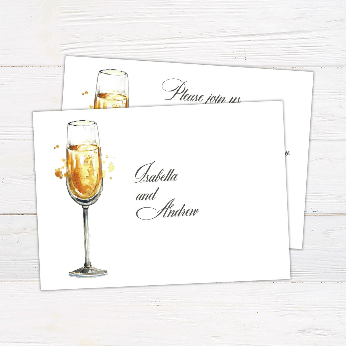 Champagne Invitation - goprintplus