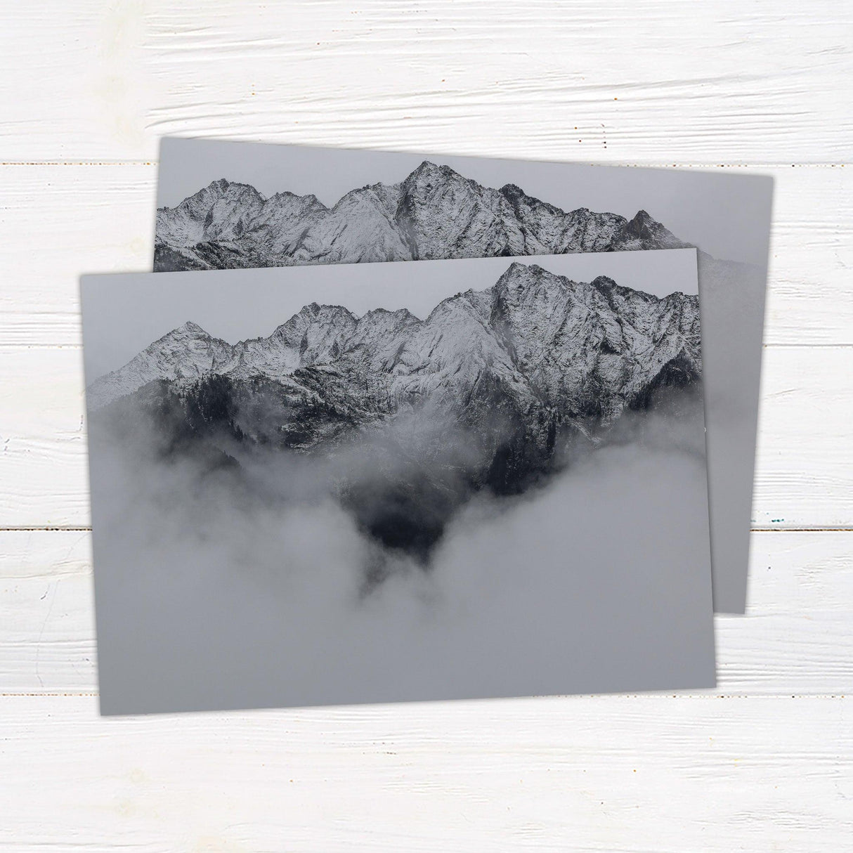 Charcoal Mountains Invitations - goprintplus