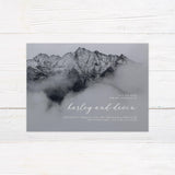 Charcoal Mountains Invitations - goprintplus