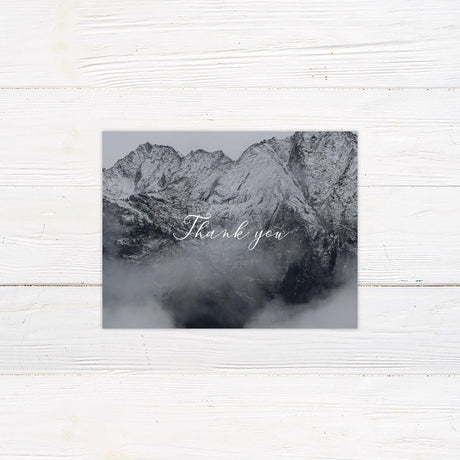 Charcoal Mountains Invitations - goprintplus