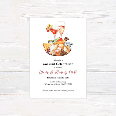 Charcuterie and Cocktails Invitation - goprintplus