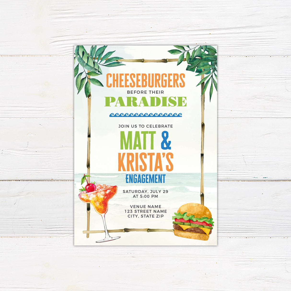 Cheeseburger-Paradise-Engagement-Invitation-Front-Thumbnail