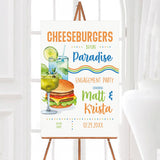 Cheeseburgers Before Paradise Invitation - goprintplus