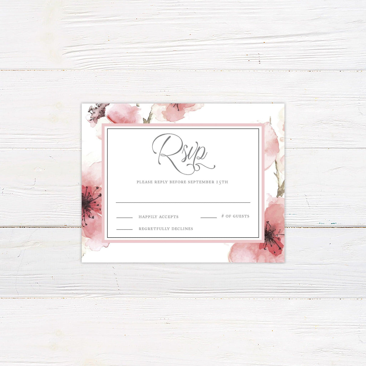 Cherry Blossoms Invitations - goprintplus