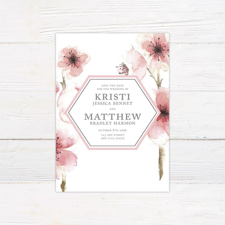 Cherry Blossoms Save The Date - goprintplus