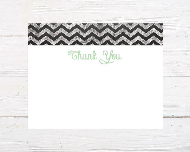 Chevron Thank You Card - goprintplus