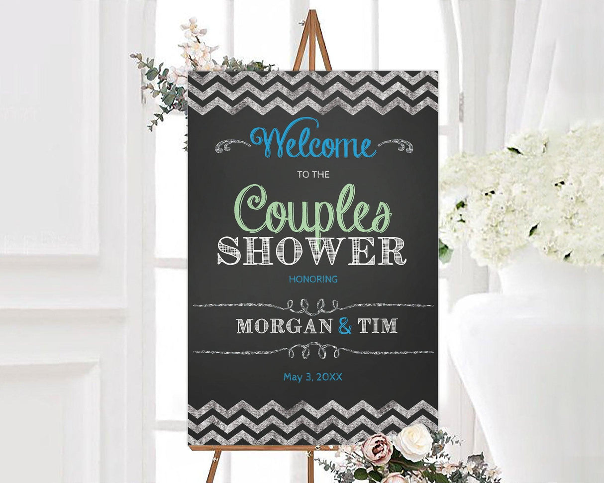 Chevron Shower Invitation - goprintplus