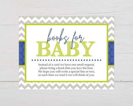 Chevron and Blue Books For Baby - goprintplus