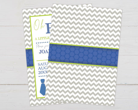 Chevron and Blue Shower - goprintplus