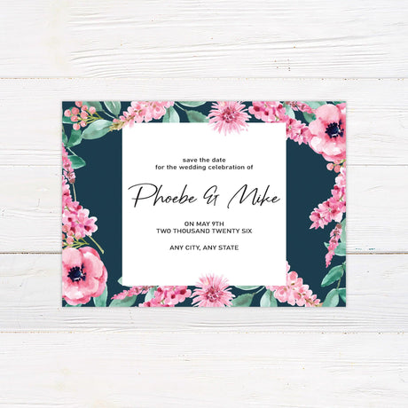 Chic Floral Save the Date - goprintplus