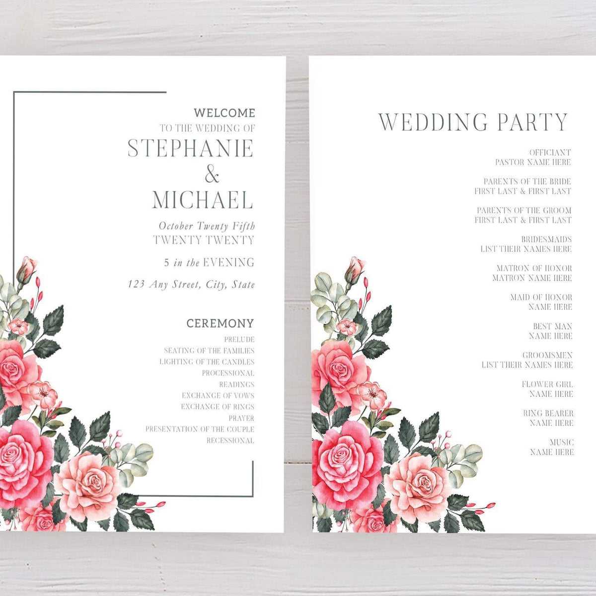 Chic Roses Program | Go Print Plus