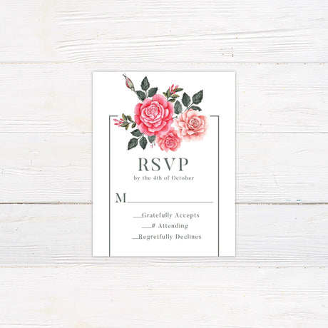 Chic Roses Invitations - goprintplus