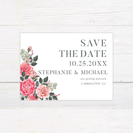 Chic Roses Invitations - goprintplus