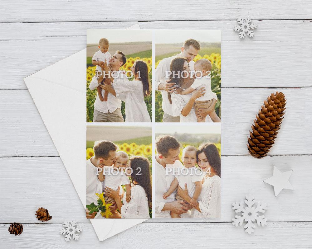 Brushed Canvas Christmas Card