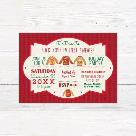 Christmas-Sweater-Party-Invitation - Go Print Plus