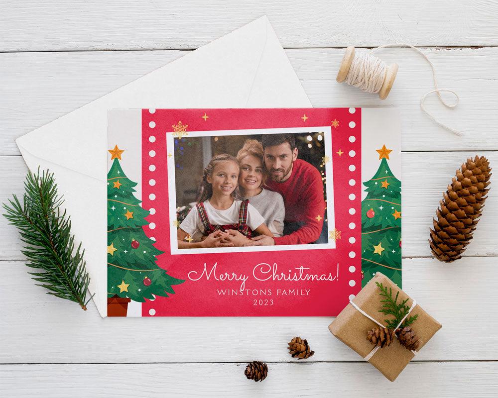 Christmas Trees Photo Card