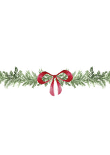 Evergreen Wreath Christmas Bridal Shower Invitation