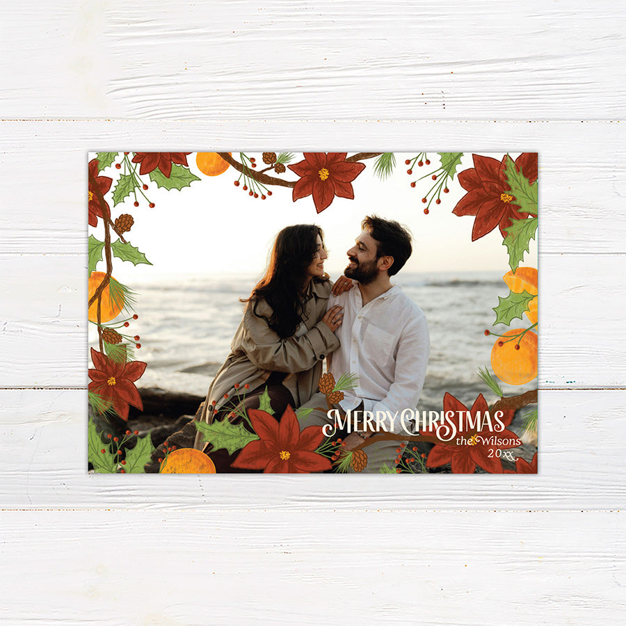Citrus Christmas Fun - Festive Holiday Card