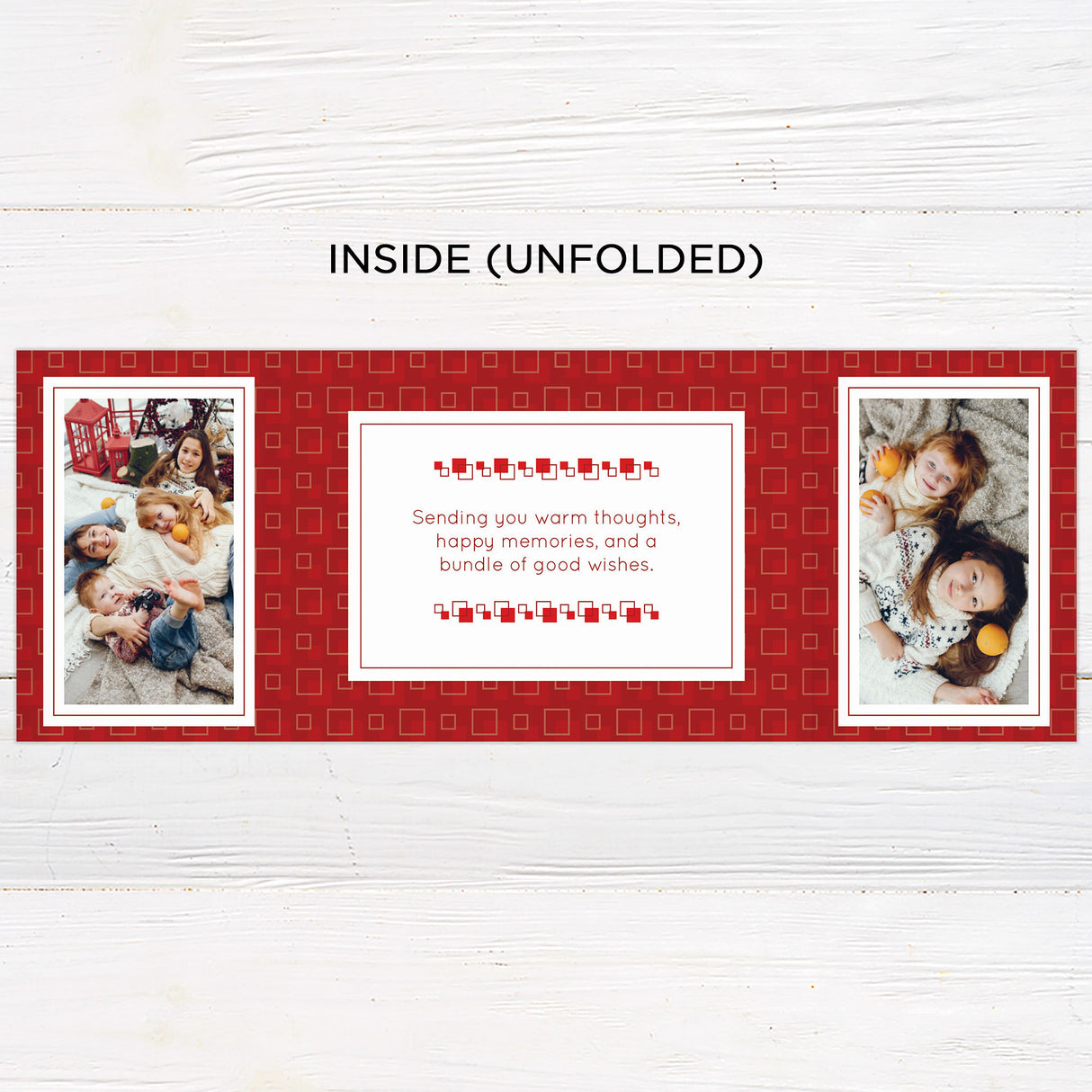 Classic Collage Christmas Gatefold Card