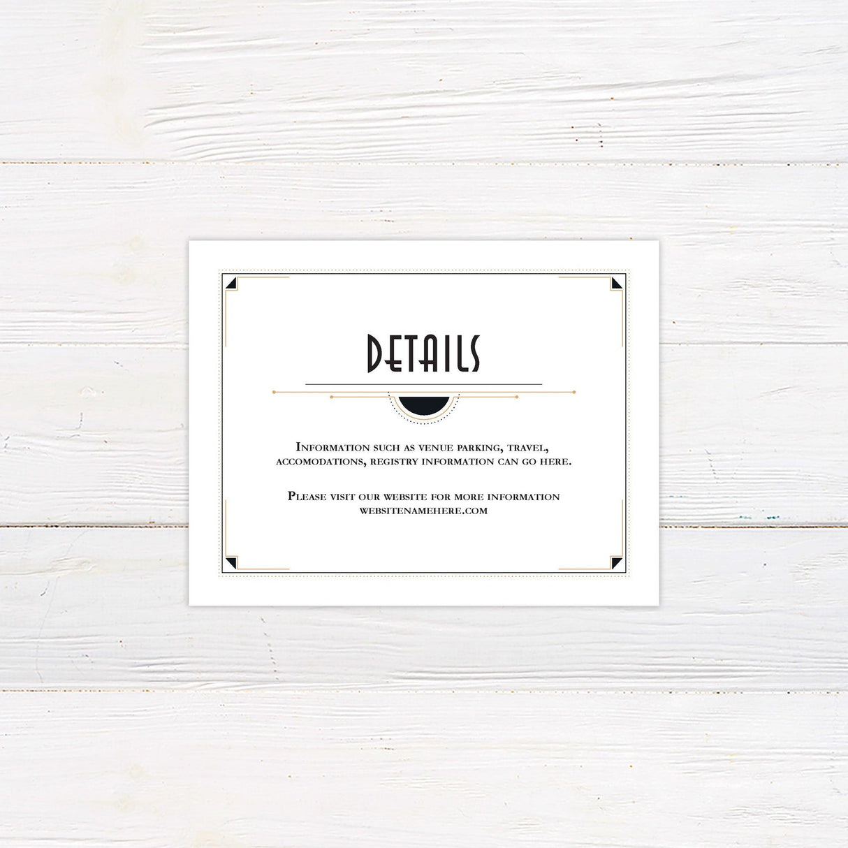 Classic Deco Detail Cards - goprintplus