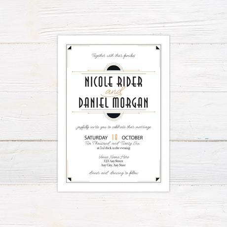 Classic Deco Invitations - goprintplus