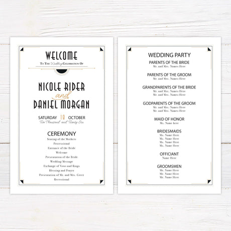 Classic Deco Invitations - goprintplus