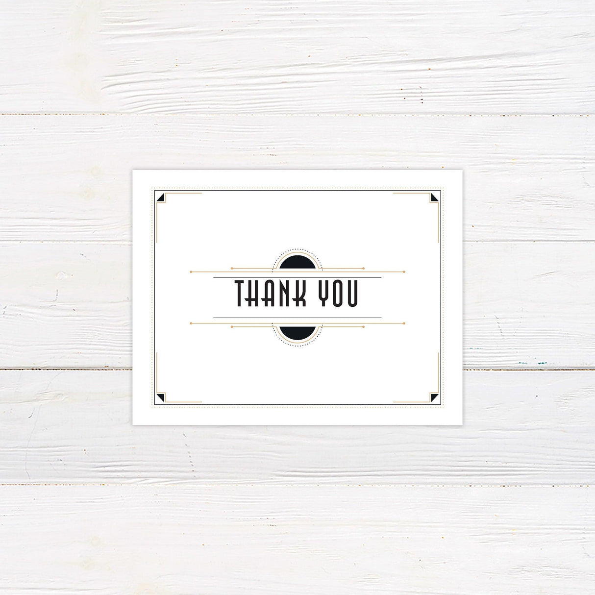 Classic Deco Thank You Card - goprintplus