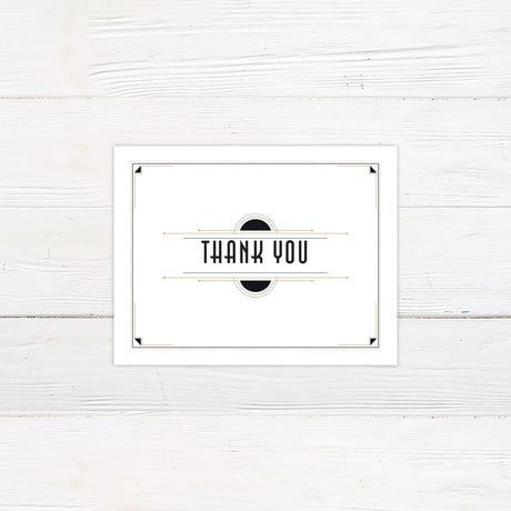 Classic Deco Thank You Card - goprintplus