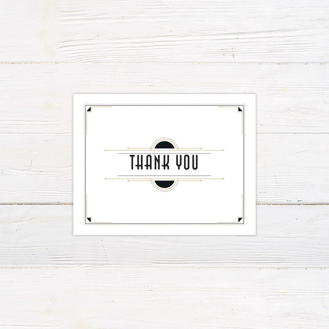 Classic Deco Thank You Card - goprintplus