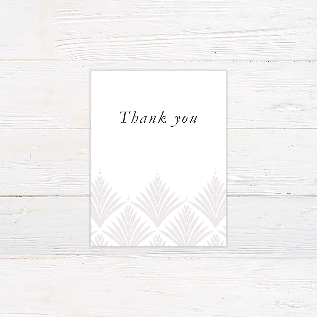 Classic Gatsby Thank You Card - goprintplus