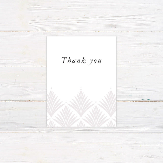 Classic Gatsby Thank You Card - goprintplus