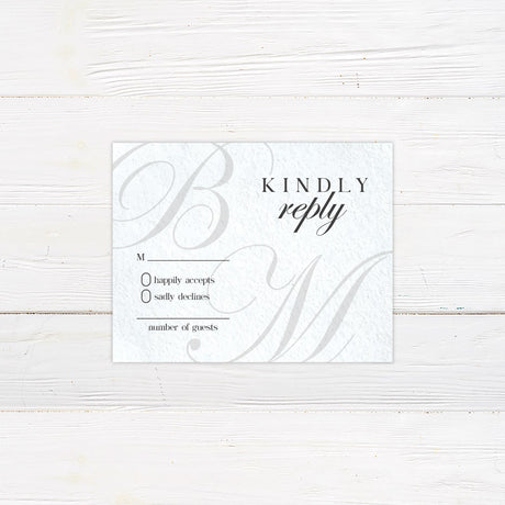 Classic Initial Invitations - goprintplus