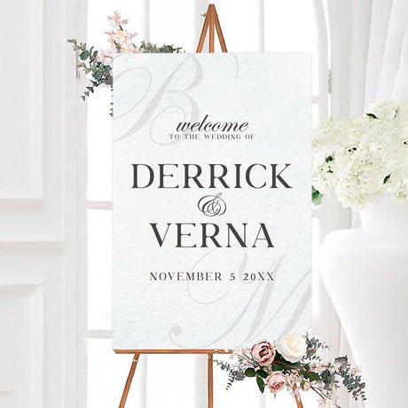 Classic Initial Invitations - goprintplus