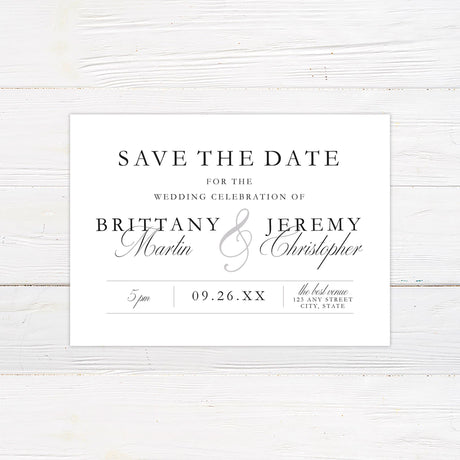 Classic Save The Date - goprintplus