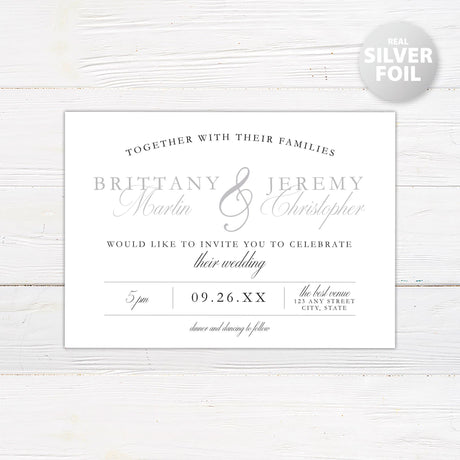 Classic Foil Invitation - goprintplus