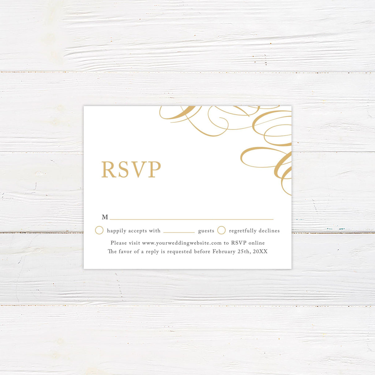 Classic Swirls Invitations - goprintplus