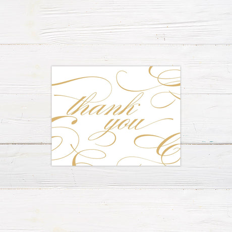 Classic Swirls Thank You Card - goprintplus