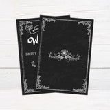 Black Scroll Invitations - goprintplus