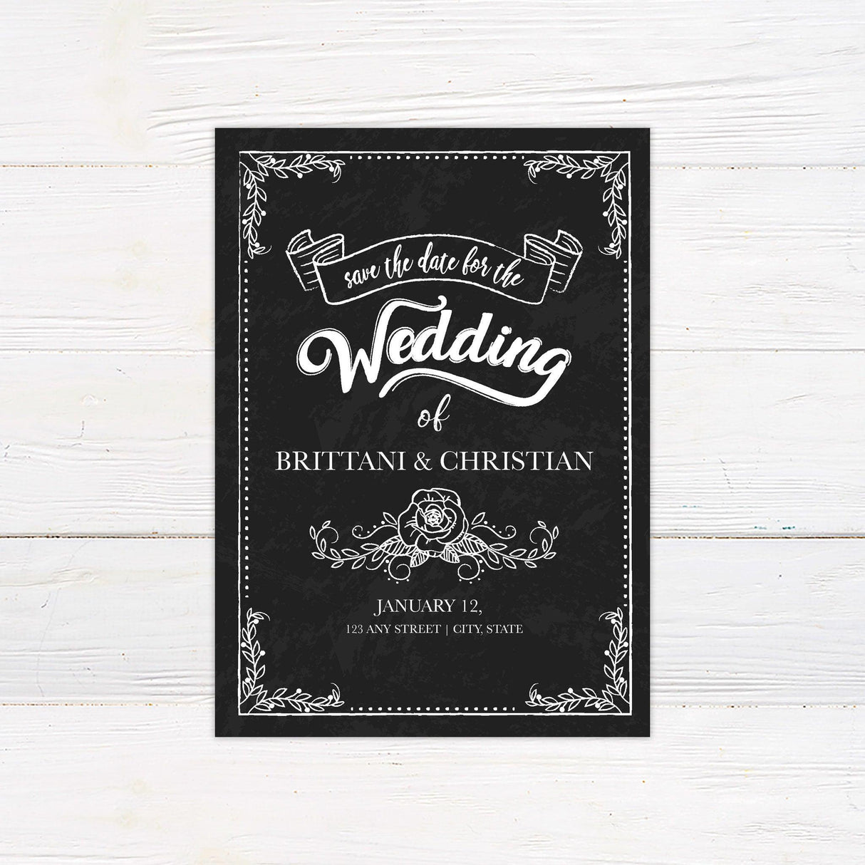 Black Scroll Invitations - goprintplus