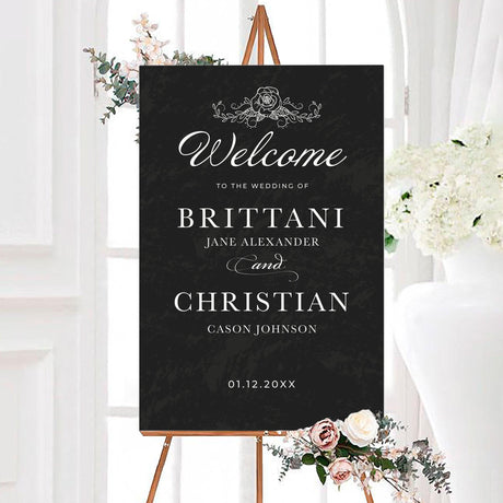 Black Scroll Invitations - goprintplus