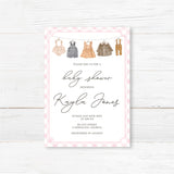 Invitación rústica para baby shower con tendedero | Baby shower de estilo granja vintage