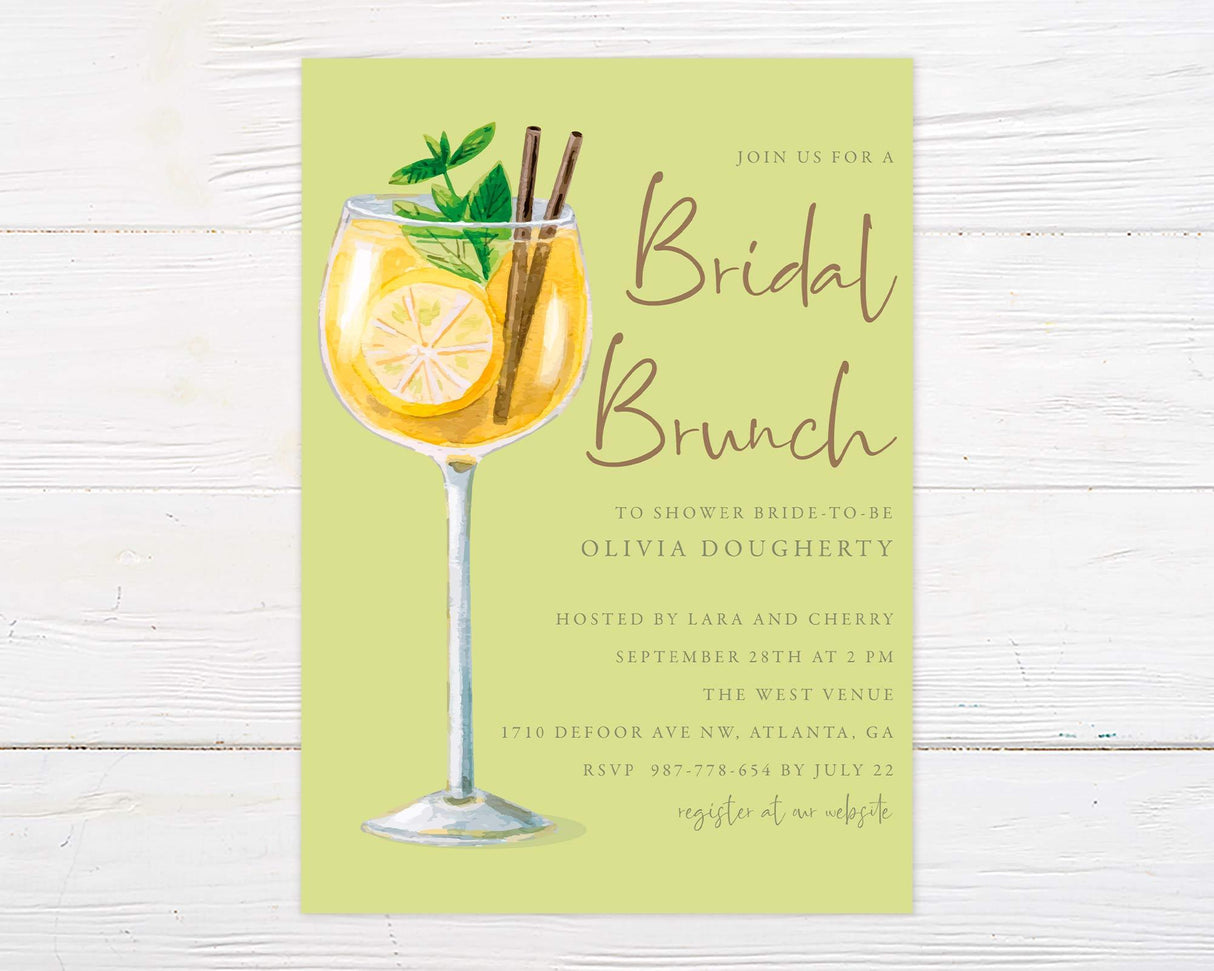 Cocktail Brunch Invitation - goprintplus